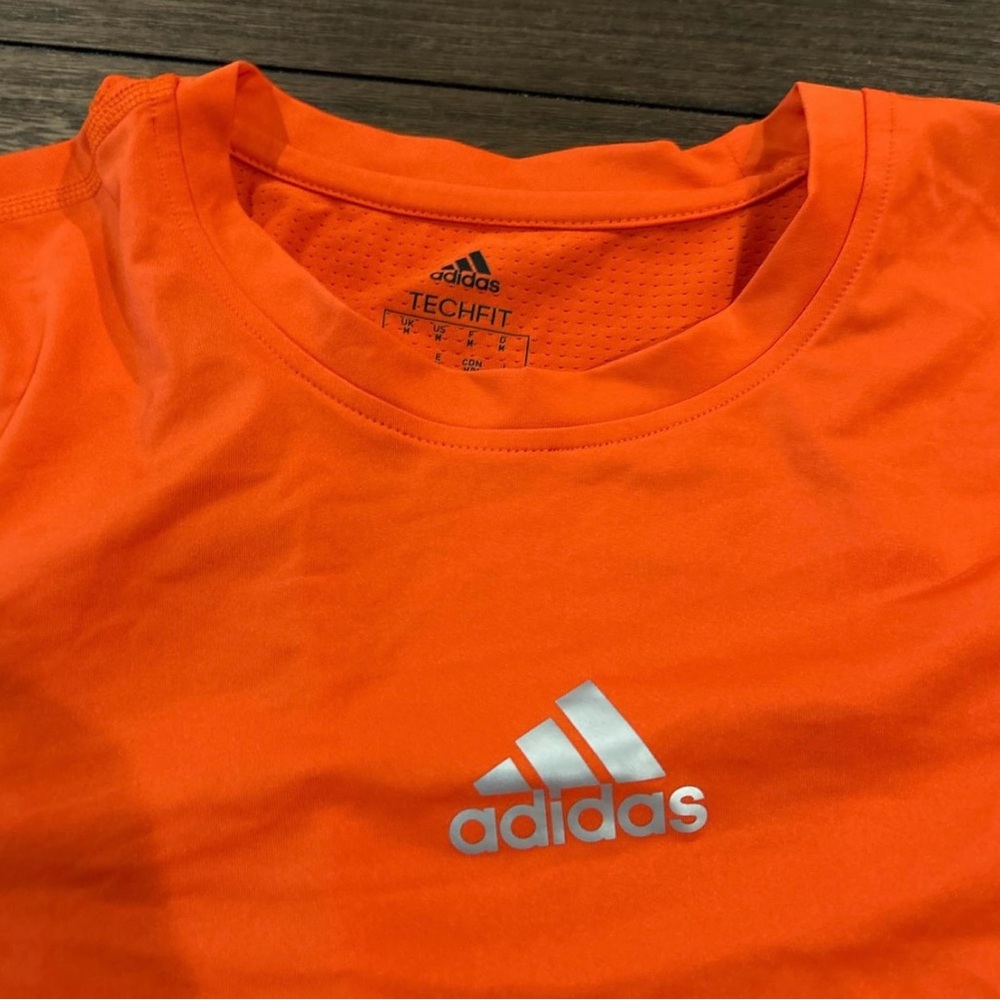 Adidas Kids Bright Orange TechFit Tee